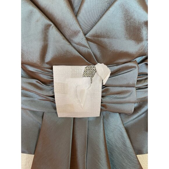 Daymor Couture Dress Set Womens Size 4 Off Shoulder Rhinestones Top And Skirt - Picture 12 of 14